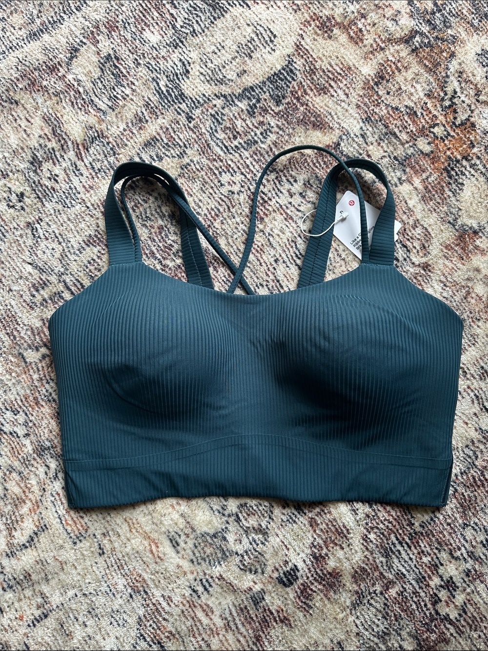 Lululemon like a cloud, long line bra D/DD, indochine blue